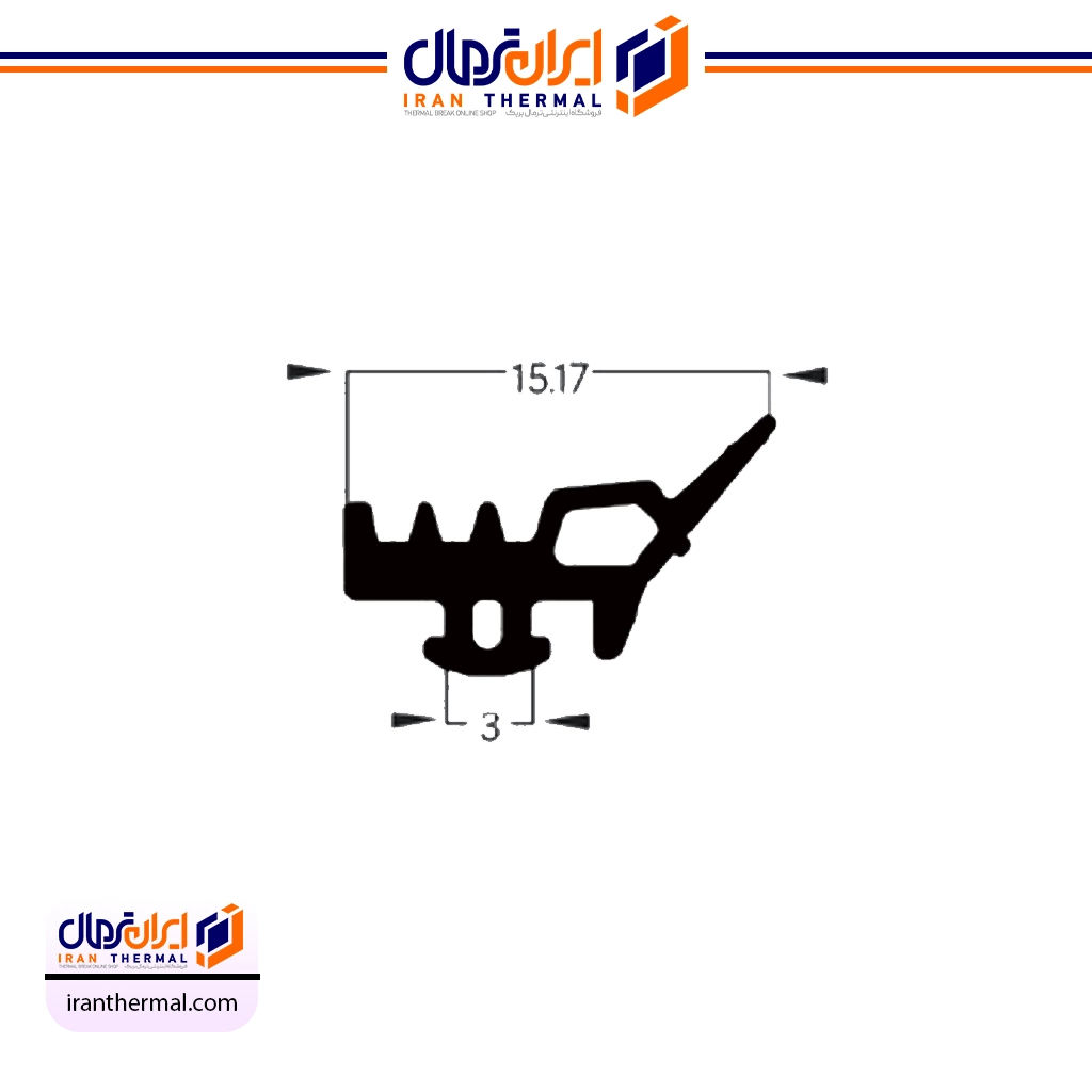 لاستیک شیشه گیر-ضربه گیر مدل GP600 لاستیک شیشه گیر/ضربه گیر مدل GP600 - Image 1