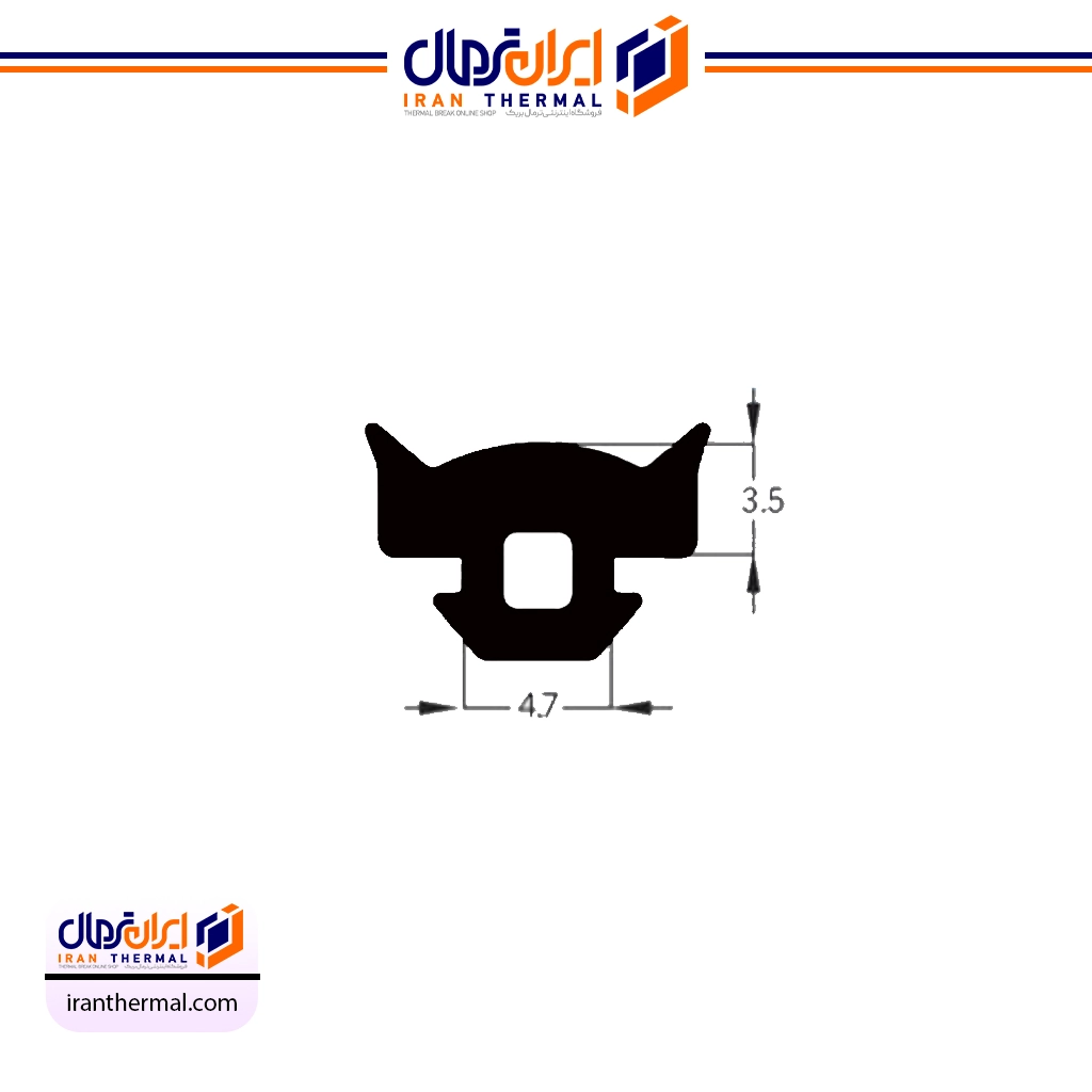 لاستیک نمای کرتین وال مدل G104 لاستیک نمای کرتین وال مدل G104 - Image 1