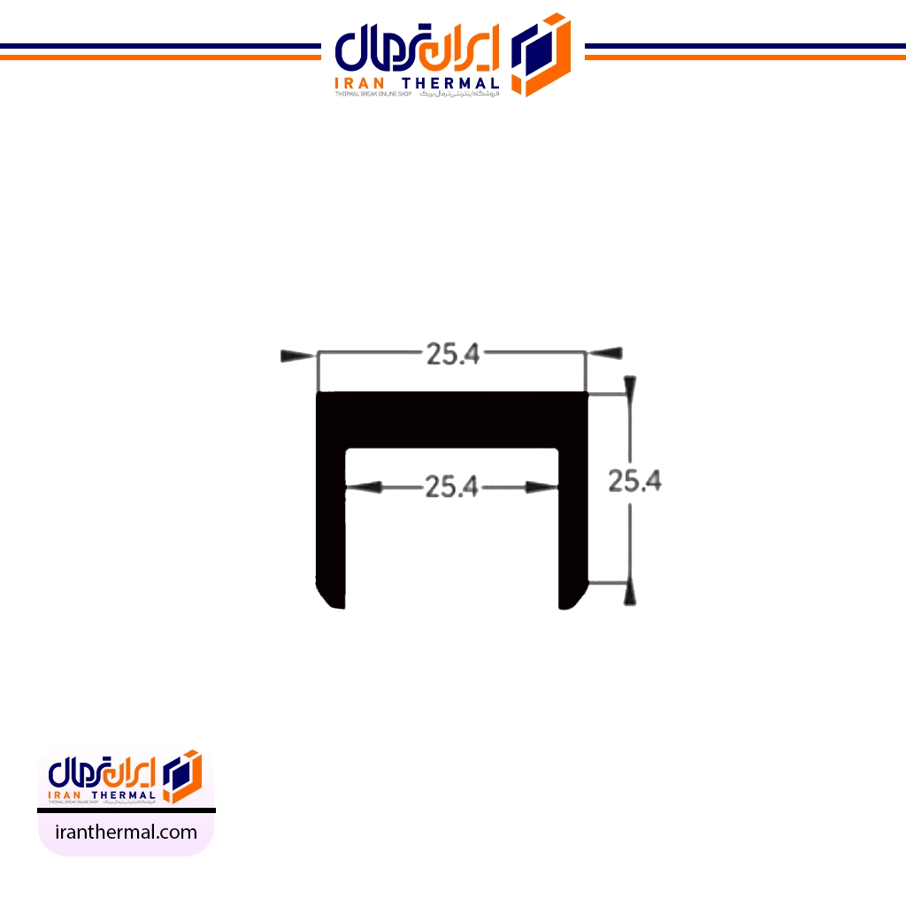 لاستیک نمای کرتین وال مدل MI 03-SF03 لاستیک نمای کرتین وال مدل MI 03-SF03 - Image 1
