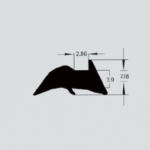 لاستیک پشت زهوار مدل B737