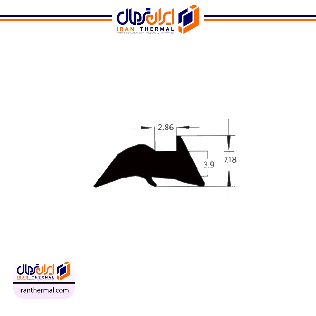 لاستیک پشت زهوار مدل B737 لاستیک پشت زهوار مدل B737 - Image 1