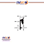 لاستیک پشت زهوار مدل 21906