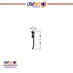 لاستیک پشت زهوار مدل ga21003/331