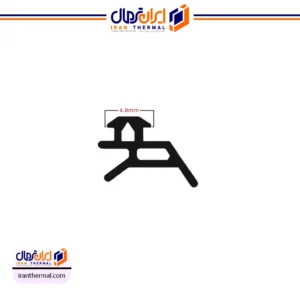 شیشه گیر پروفیل U.P.V.C کد ۴۴۰۳