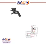 شیشه گیر پروفیل U.P.V.C کد ۴۴۰۳ - Image 2